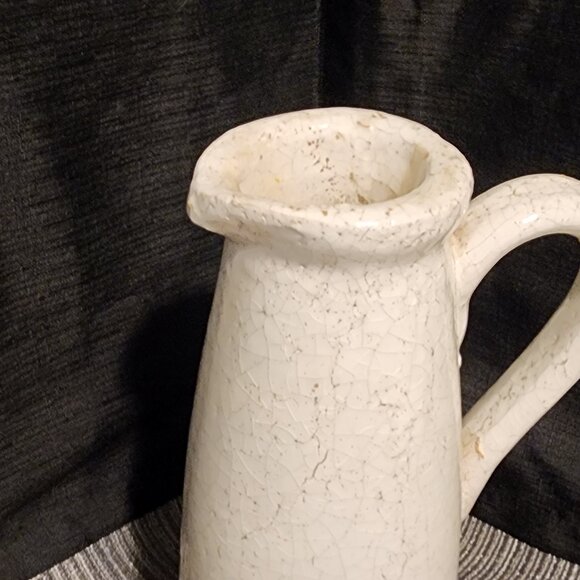 VTG Ceramic Pitcher with Cracked Glaze Finish - Picture 5 of 9